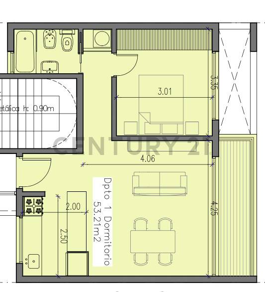 Departamento 1 dormitorio contrafrente en pozo | La Plata | USD 69.173 69fcc81a7c2b0